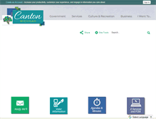 Tablet Screenshot of canton-mi.org